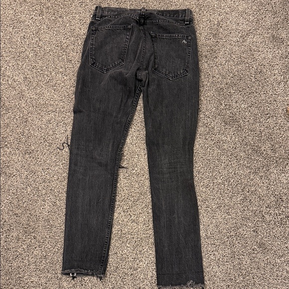Women’s Black Distressed Jeans - Picture 5 of 6
